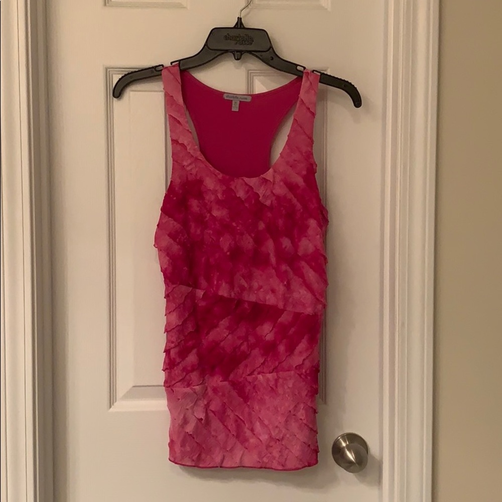 Dark pink top